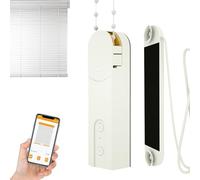 HPMCVE Smart Automatic Chain Roller Blinds Gate Opener, Electric Curtain Opener with Preset Time, Cord Curtain Machine, APP/Manual Control, for Venetian, Vertical Blind and Cellular Blind
