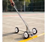 HPMCVE Walk-Behind Line Striper Frame, Cold Coating Pavement Sprayer Chassis with Single Nozzle, Hand-Push Wheel Transfer Decorating Tool for Soccer Fields, Car Slots and Warehouse Floor Safety