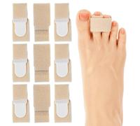 Hpmjz 10 Pcs Hammer Toe Straightener Hammer Toe Splints Toes Cushioned Bandages for Women Men Correcting Hammers Broken Crooked Overlapping Toes