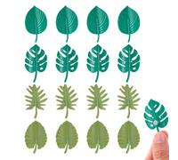 Hpmjz 16Pcs Monstera Plant Fridge Magnets Tropical Leaves Refrigerator Magnets 3D Plant Whiteboard Magnets Cute Leaf Shaped Magnets for Fridge Whiteboard Notice Board Office Decoration