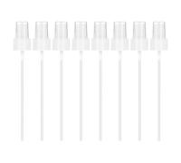 Hpmjz 8 Pcs Spray Bottle Top Plastic Nozzle Sprayer Tops Fine Mist Nozzle Sprayer Caps Replacement Plastic Pump with 5.9" Tube for Essential Oil Cleaning Solution Perfumes 24/410 Cap Size