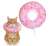 Hpmjz Cat Cone Collar Adjustable Cat Recovery Collar Soft Cone Cute Cats Collars After Surgery Kitten Recovery Cones to Stop Licking Pet Elizabethan Collars for Cats Kittens and Puppies（Pink）