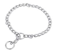 Hpmjz Chain Collar for Dogs Metal Slip Link Training Heavy Duty Dog Collar Adjustable Martingale Puppy Collars Alloy Steel Pet Training Collars for Small Medium Large Big Breed Dogs