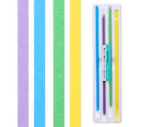 Hpmjz Dental Polishing Strips Universal Dental Abrasive Strips Teeth Sanding Grinding Tool Teeth Polishing Finishing 4mm x 150mm Finishing Tooth File for Oral Care Cleaning Gloss Contouring (80)