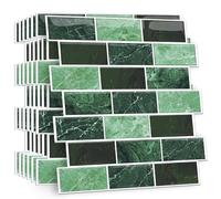 HPNIUB 2D 10 Sheets Kitchen Tiles Self Adhesive,Self Adhesive Wall Peel and Stick Wall Floor Stickers,Splashback for Bathroom Sink,Stick On Tiles Kitchen Bathroom Splashbacks for Walls 30x30cm