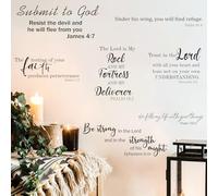 HPNIUB Be Strong Bible Verse Wall Stickers Scripture Christian Decor 90x30cm
