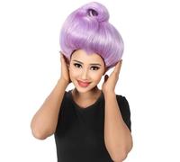 HPO Adult Fairy Godmother Wig for Women - Fantasy Cosplay Accessory for Themed Party, Purple Halloween Party Wig