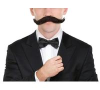 HPO Adult Men’s Bandit Mustache | Fake Bandito Tash Costume Accessory | Western Outlaw & Cowboy Villain Facial Hair for Halloween, Cosplay & Parties