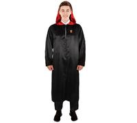 HPO Adult Men's Black Wizard Robe Costume - Fantasy Novel Inspired Cloak Outfit for Halloween & Cosplay Party - Small