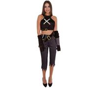 HPO Adult Unisex Tactical Combat Outfit Costume | Military Camouflage Uniform with Pants, Shirt, Gloves, Belt & Pockets | For Halloween, Airsoft & Roleplay - Small