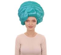 HPO Adult Women's Dramatic Drag Queen Updo Wig, Flame-Retardant - Light Blue