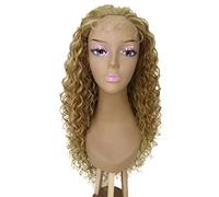 HPO Asia Curly Hair 30 in Long 5x5 Wig, Heat Resistant Fibers, Multiple Shades of Natural & Blended Colors
