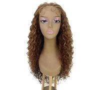 HPO Asia Curly Hair 30 in Long 5x5 Wig, Heat Resistant Fibers, Multiple Shades of Natural & Blended Colors