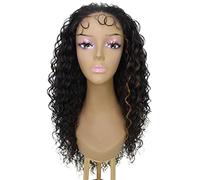 HPO Asia Curly Hair 30 in Long 5x5 Wig, Heat Resistant Fibers, Multiple Shades of Natural & Blended Colors