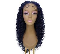 HPO Asia Curly Hair 30 in Long 5x5 Wig, Heat Resistant Fibers, Multiple Shades of Natural & Blended Colors