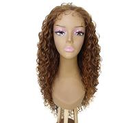 HPO Asia Curly Hair 30 in Long 5x5 Wig, Heat Resistant Fibers, Multiple Shades of Natural & Blended Colors