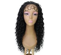 HPO Asia Curly Hair 30 in Long 5x5 Wig, Heat Resistant Fibers, Multiple Shades of Natural & Blended Colors