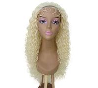 HPO Asia Curly Hair 30 in Long 5x5 Wig, Heat Resistant Fibers, Multiple Shades of Natural & Blended Colors