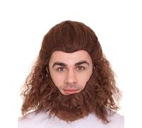 HPO Beast Men's Wig, Brown Breathable Design for Cosplay, Flame-retardant Wigs for Adult