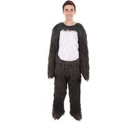 HPO Black and Grey Gorilla Costume | Suitable for Halloween Dress | Themed Party Outfit Accessories - Large