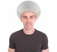 HPO Colonial White Wig for Men Women - Historical 18th Century Cosplay Costume for Halloween, Theatre, Fancy Dress Events