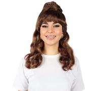 HPO Deadly Duchess Brown Wavy Wig for Adult Women | Premium Synthetic Hair for Cosplay, Costume, Party & Halloween Events