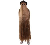 HPO HALLOWEEN PARTY ONLINE Adult 66-Inch Extra Long Dapper Creature Styles Wig | Brown Playboy Hairy Wig Collection for Halloween | Historical Cosplay Wigs for Men and Women