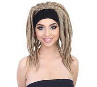 HPO HALLOWEEN PARTY ONLINE Adult Women's Deluxe Dreadlocks Wig, 21 Inch Dreads Wigs Perfect for Cosplay, Flame-retardant - Brown