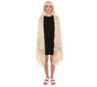 HPO HALLOWEEN PARTY ONLINE Adult Women's Halloween Wigs, 50 Inch in Extra Long Wig, Breathable Cap, Wig - Blonde