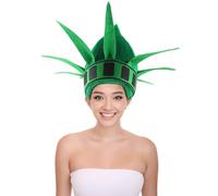 HPO HALLOWEEN PARTY ONLINE Women's Embrace the Statue of Liberty Style Wig | Flame-Retardant Wigs for - Light Green