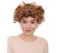 HPO HALLOWEEN PARTY ONLINE Women's Stork Cosplay Party Wig | Breathable | Flame Retardant Wigs for Themed Party | Halloween Party Costume Hair for Women - Brown