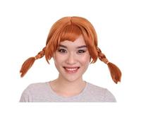 HPO LongStockings Braid Wig for Cosplay, Women's Halloween Cosplay Costumes for Adults - Brown/Aurbun