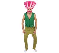 HPO Men's Adult Costume for Cosplay Troll King Flame-retardant Synthetic Fabric - Extra Large