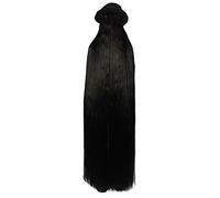 HPO Men's and Women's Playboy Wig Collection by Dapper Creature 66-Inch Extra Long Styles Wig, Black