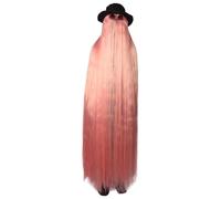 HPO Men's and Women's Playboy Wig Collection by Dapper Creature 66-Inch Extra Long Styles Wig, Light Pink