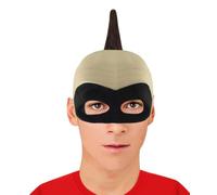 HPO Men's Animated Movie Family Superhero Wig with Mask Set | Adult Halloween Cosplay Party Wigs for Men | Breathable with Flame-retardant - Brown