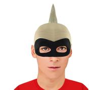 HPO Men's Animated Movie Family Superhero Wig with Mask Set | Adult Halloween Cosplay Party Wigs for Men | Breathable with Flame-retardant - Blonde