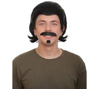 HPO Men's Black Slick Back Dutch Van Der Linde Red Dead Redemption Wig