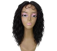HPO Sakina Wavy Layered 18 in Long T Part Lace Front Wig, Heat Stylable Human Hair, 5+ Shades of Natural, Dip Dyed, & Blended Colors