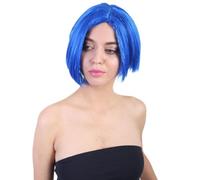 HPO Sophisticated Wig for Women | Halloween Cosplay, and Costume Party Blue Women's Wigs | Breathable Style Costume Wig for Adult