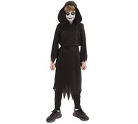HPO Teen’s Ebon Shade Black Costume - Gothic Cloak & Mask Not Included | Dark Fantasy Halloween Cosplay Attire for Stage, Party & Roleplay - 13-14 Y