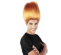 HPO Unisex Adult Straight Troll Wigs Collections | Costume Wig for Men and Women | Halloween Colorful 80s Wig | Trolls TV Movie Cosplay Costume Accessories - Golden Brown