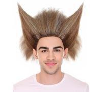 HPO Unisex Brown Cheshire Cat Musical Costume Wig, Soft Fibers Perfect for Theatrical Performances