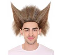 HPO Unisex Brown Cheshire Cat Musical Costume Wig, Soft Fibers Perfect for Theatrical Performances for Adult