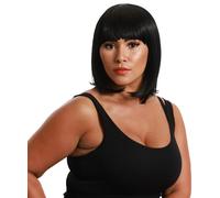 HPO Viva Jessie Premium Heat Resistant Synthetic Wig for Women - Natural Looking Black Hair - Soft Lightweight Fibre - Adjustable Breathable Wig Cap - Fashion, Cosplay & Everyday Wear