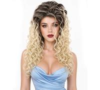 HPO VIVA Women’s Viva Iris Curly Wig - Natural Curl with Blonde Color Options, Ideal for a Bold, Elegant Look
