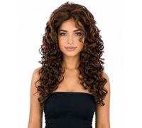 HPO VIVA Women’s Viva Iris Curly Wig - Natural Curl with Brown Color Options, Ideal for a Bold, Elegant Look