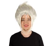 HPO Women's Frost Fairy Updo Wig - Fantasy Costume Style for Halloween & Cosplay - Flame-Retardant Synthetic Fiber - White