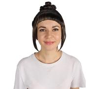 HPO Women's Halloween Animated Lucy Updo Wig - Adult Super Long Updo Hair for Halloween Costume Party - Short Curly Wigs for Women Cosplay Party - Auburn Blonde