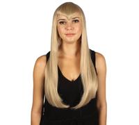 HPO Women's Long Vampiress Ghost Queen Fancy Halloween Wig | Synthetic Fiber Hair Ideal Choice for Halloween Party | Flame Retardant Synthetic Fiber